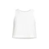 Monlicia Women's Brown Lena Linen Top - White In White