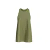 Monlicia Women's Calia Mini Linen Dress - Khaki Green In Green