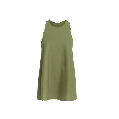 Monlicia Women's Calia Mini Linen Dress - Khaki Green
