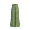 Monlicia Women's Ciel Linen Pant - Green In Green