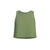 Monlicia Women's Lena Linen Top - Green In Green