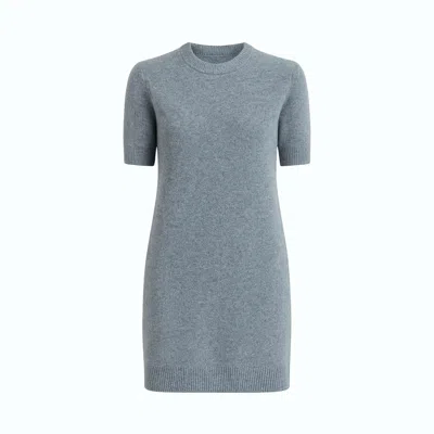 Monlicia Women's Rune Short Sleeve Knit Dress – Grey In Animal Print