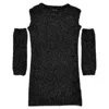 Monnalisa Lurex Sheath Dress With Sleeves
