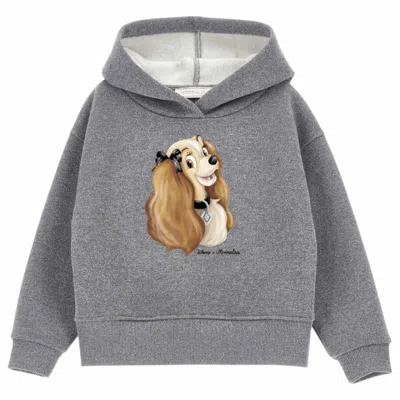 MONNALISA MONNALISA - HOODIE GREY LUREX 19D609 4005