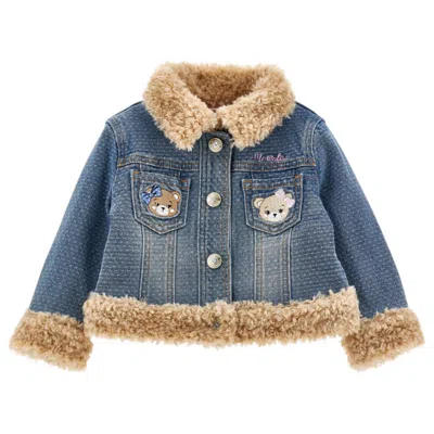 Monnalisa Kids'  - Jacket 055 Denim C/pelliccia E Orsi 39d106 4733