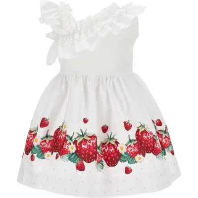 Monnalisa Kids'  - Monospalla Dress 9944 Strawberries And Roses 11c920 3635