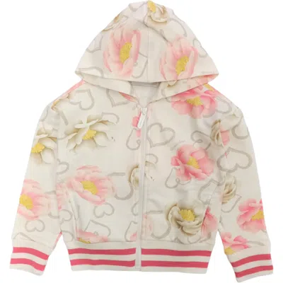 Monnalisa Kids'  - Open Sweatshirt Flowers 0002 Print Anemoni 19b800 2018