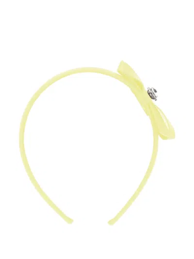Monnalisa Kids' 보우 장식 헤어밴드 In Yellow