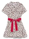 Monnalisa Leopard-print Dress In Multicolor