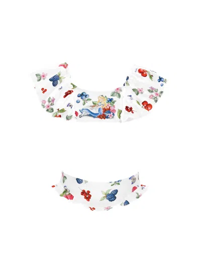 Monnalisa Babies'   Alice Bikini Beachwear In White