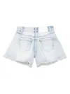 Monnalisa Alice Flared Shorts In Blue