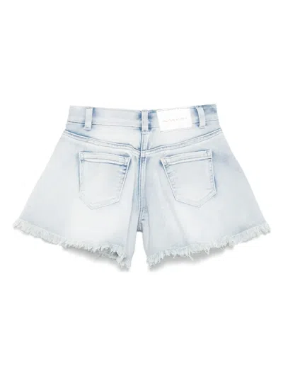 Monnalisa Kids' Alice Flared Shorts In Blue