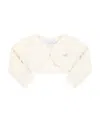 Monnalisa Angora Wraparound Cardigan In White
