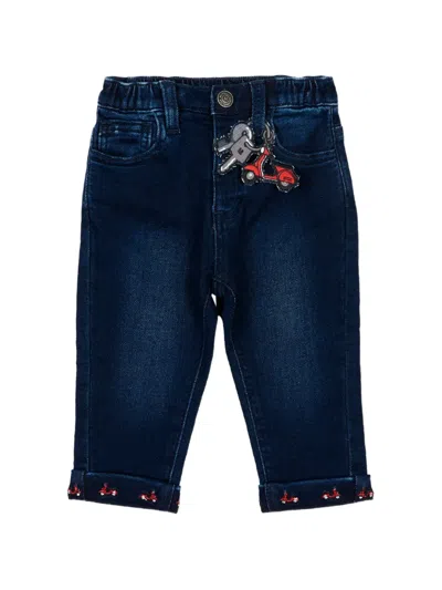 Monnalisa Babies' Appliqué-detail Jeans In Blue
