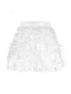 Monnalisa Appliqué-detail Slip-on Skirt In White