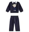 MONNALISA BABY COTTON-BLEND FLEECE TRACKSUIT