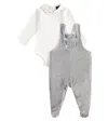 Monnalisa Baby Set Aus Body Und Latzhose Aus Baumwolle In Weiss