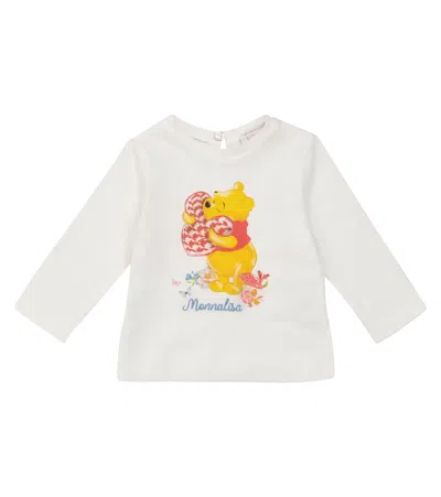 Monnalisa Baby Cotton Top In White