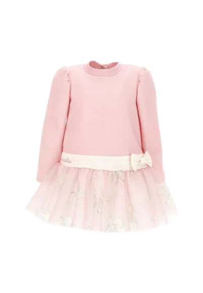 Monnalisa Kids' Baby Dress  39b901_2020 In Pink