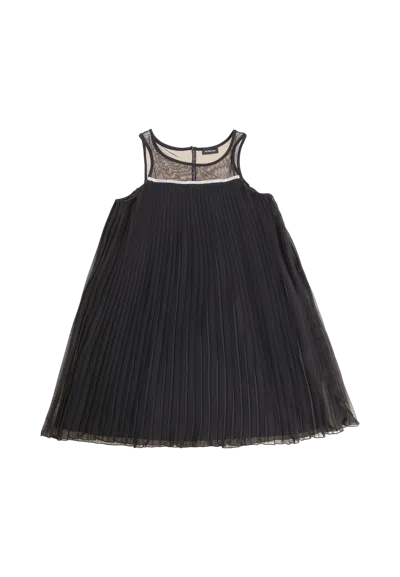 Monnalisa Kids' Baby Dress  415916al In Black