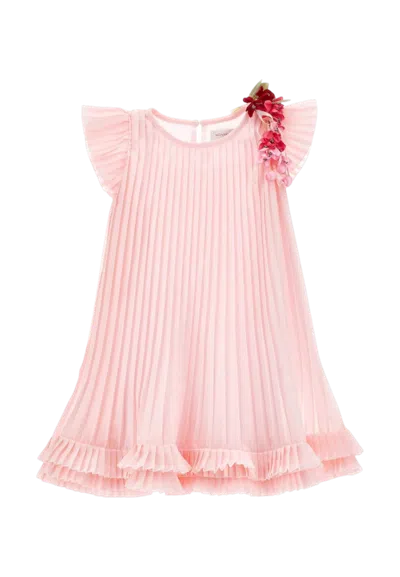 Monnalisa Kids' Baby Dress  71g909_7364 In Pink