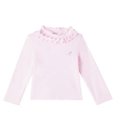 Monnalisa Kids' Baby Verziertes Hemd In Pink
