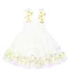 MONNALISA BABY FLORAL COTTON DRESS