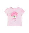 Monnalisa Baby Bedrucktes T-shirt Aus Baumwoll-jersey In Pink