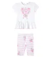 Monnalisa Baby Set Aus Top Und Leggings In Pink