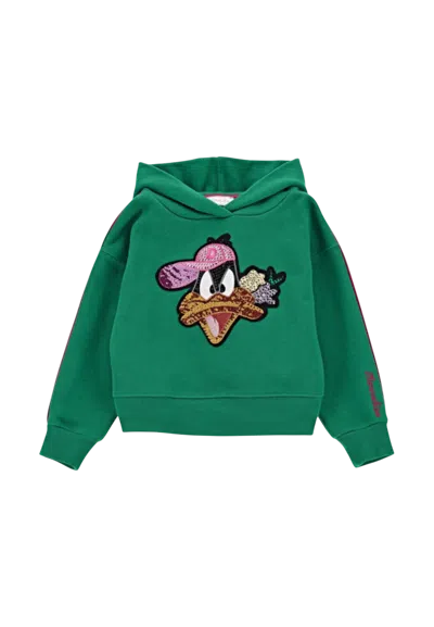 Monnalisa Kids' Baby Girl Sweatshirt  19b629_2097_verde In Green