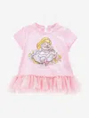 Monnalisa Baby Girls Alice In Wonderland T-shirt In Pink