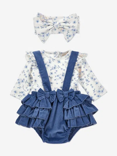 Monnalisa Baby Girls Dress Set In Multi
