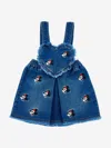 Monnalisa Baby Girls Minnie Mouse Denim Dress In Blue