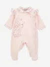 Monnalisa Baby Girls Puppy Babygrow In Pink