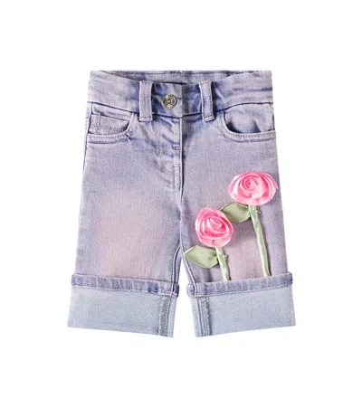 Monnalisa Baby Jeans In Blue