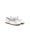 Monnalisa Ballerinas Aus Leder Mit Schleife In White