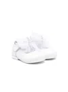 Monnalisa Ballerina Con Logo Strass Pelle In White