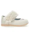 Monnalisa Ballerina Mit Herzfell In Neutral