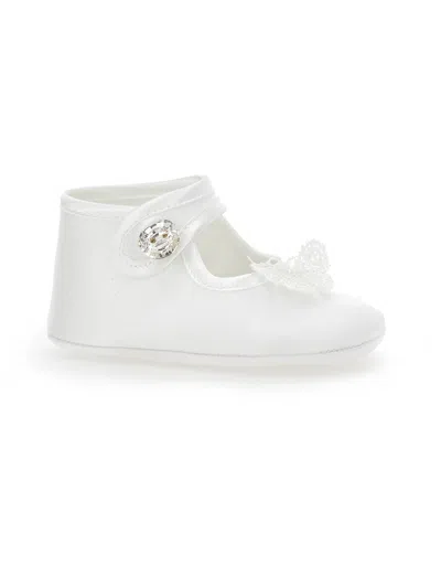 Monnalisa Kids'   Ballerinas With Butterfly In White