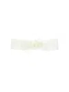 Monnalisa Band With Embossed Flower In White