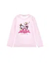 Monnalisa Barbie™ Jersey Cotton T-shirt With Strass In Rosa Fairy Tale