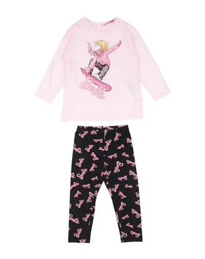Monnalisa Babies'  Barbie Toddler Girl Co-ord Light Pink Size 6 Cotton