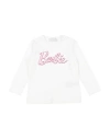 Monnalisa Barbie Toddler Girl T-shirt Ivory Size 6 Cotton, Elastane