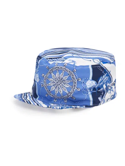 Monnalisa Kids' Baseballmütze Aus Viskose In Blue