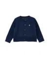 Monnalisa Basic Cardigan In Blue