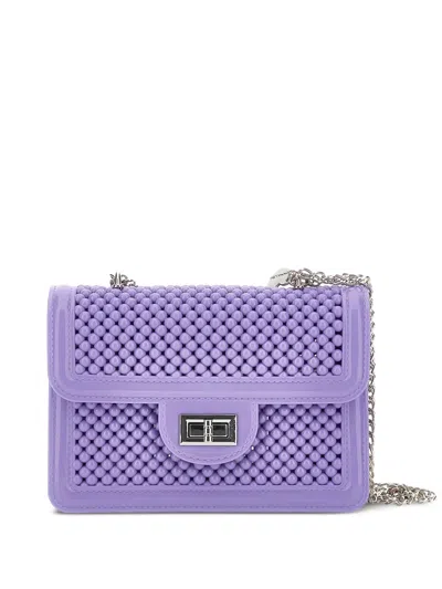 Monnalisa 珠饰搭链单肩包 In Purple