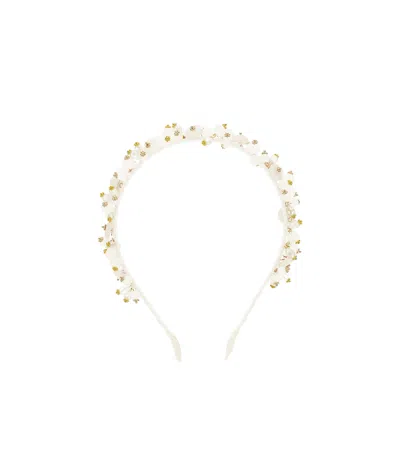 Monnalisa Beaded Hair Accessory In Pattern