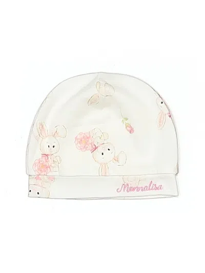 Pre-owned Monnalisa Babies' Beanie Hat In White