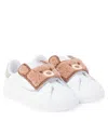Monnalisa Sneakers Bear Aus Leder In White