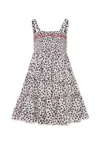 Monnalisa Leopard-print Dress In Animal Print